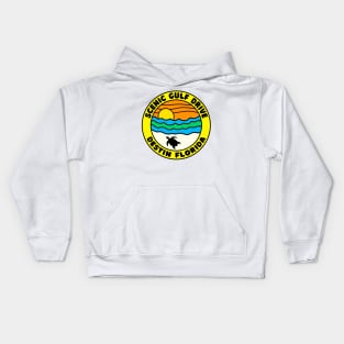 Scenic Gulf Drive Highway 98 Destin Beach Florida Palms Panhandle Emerald Coast Kids Hoodie